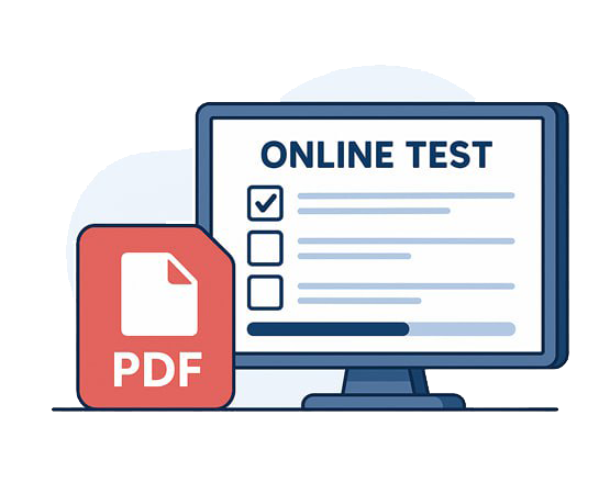 PDF可列印 + 線上模擬測試